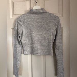Lululemon White Mockneck Long-Sleeve